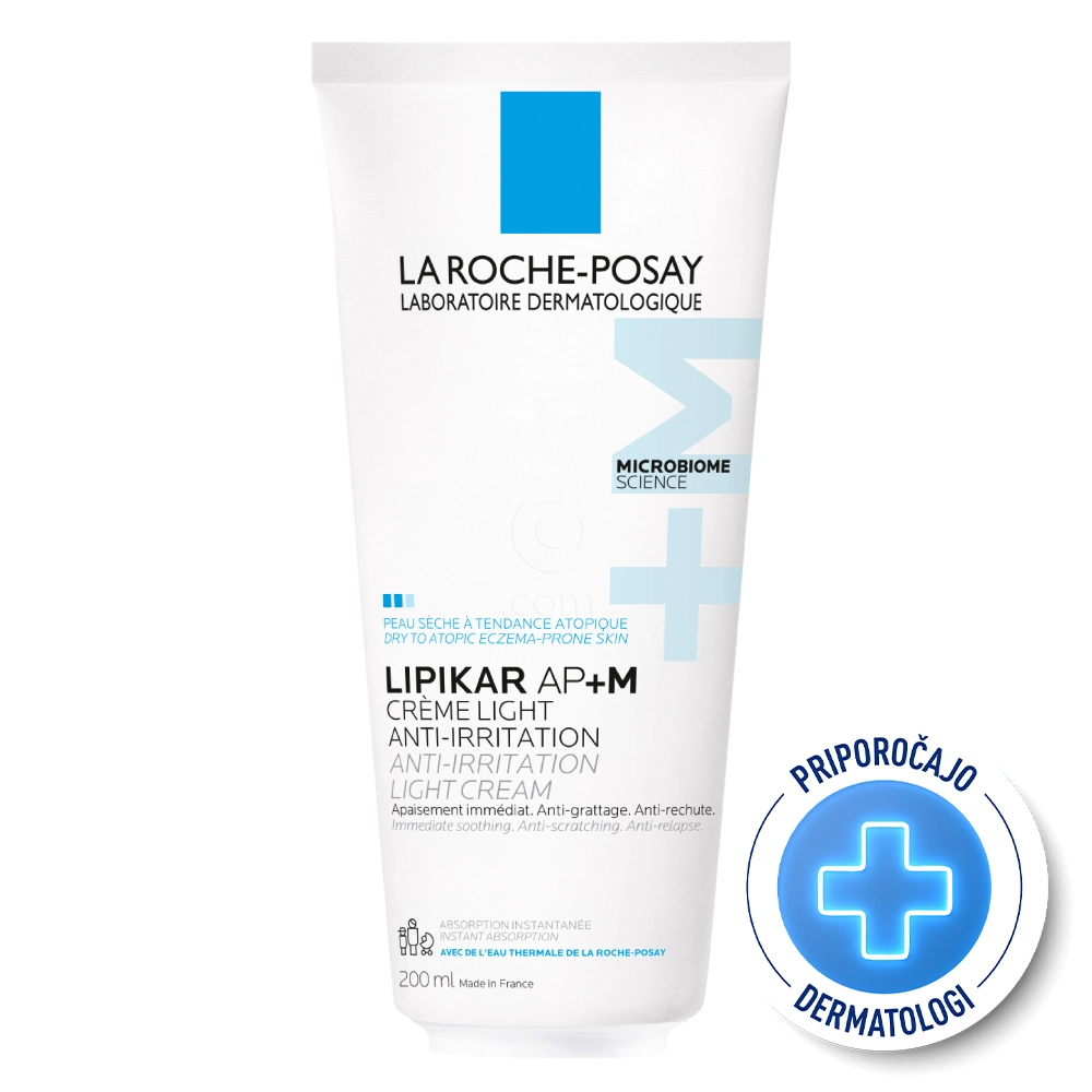 LRP Lipikar Baume AP+M Light Eco, lahki balzam s trojnim delovanjem (200 ml)